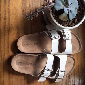 Madden Girl White Sandals